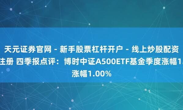 天元证券官网 - 新手股票杠杆开户 - 线上炒股配资如何注册 四季报点评：博时中证A500ETF基金季度涨幅1.00%