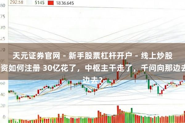 天元证券官网 - 新手股票杠杆开户 - 线上炒股配资如何注册 30亿花了，中枢主干走了，千问向那边去？