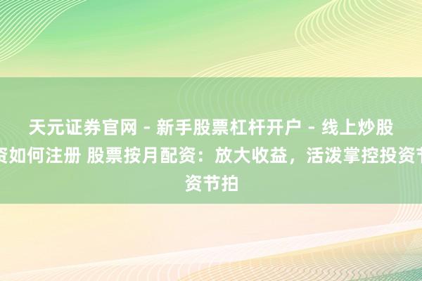 天元证券官网 - 新手股票杠杆开户 - 线上炒股配资如何注册 股票按月配资:放大收益,活泼掌控投资节拍